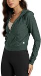 ODODOS Women's Full-Zip Cropped Hoodie - odSTRATUM Tech