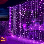 Dazzle Bright 300 LED Christmas Curtain String Lights,