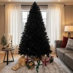 Naomi Home Dakota Black Prelit Christmas Tree 6.5 ft