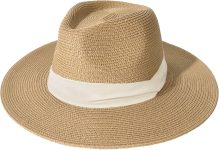 FURTALK Womens Mens Wide Brim Straw Panama Hat Fedora