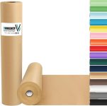 Vanhench Brown Wrapping Paper Roll, Craft Kraft Packing