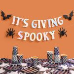 xo, Fetti It's Giving Spooky Banner - Iridescent Foil |