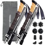 TREKOLOGY Trek-Z Cork Grip Trekking Poles – Lightweight