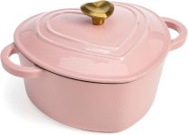 Paris Hilton Enameled Cast Iron Dutch Oven Heart-Shaped