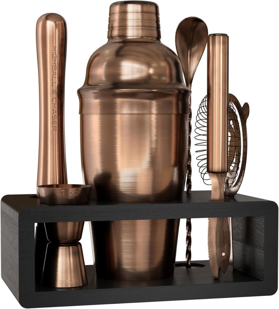 Highball & Chaser Cocktail Shaker Set: Bartender Kit