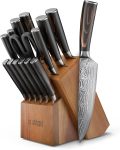 Yatoshi Professional Kitchen Knife Set, 15 Pieces, High
