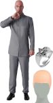 Maxim Party Supplies Men's Evil Mastermind Villian 60s
