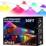 Permanent Outdoor Lights, 50ft Smart Eave Lights with