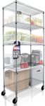 4000 LBS Heavy Duty Metal Shelving Unit – 36x18x76 NSF