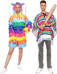 Funnlot 3Pcs Pinata Couples Halloween Costume - Pinata