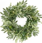 Green Eucalyptus Wreaths for Front Door Spring Summer