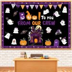 112pcs Halloween Bulletin Board Decoration Set Cute