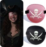 Pirate Eye Patch - 2 Pcs Skull & Crossbones Adjustable