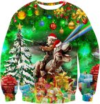 RAISEVERN Christmas Sweatshirt for Men Women Funny