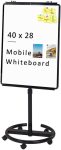 VIZ-PRO ECO Magnetic Mobile Whiteboard/Flipchart Easel,