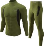 romision Thermal Underwear for Men Long Johns Fleece