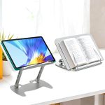 Book Stand for Reading, Adjustable Metal Laptop Stand