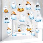 FRIDAY NIGHT Halloween Hanging Swirls Ghost Foil Swirl