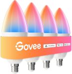 Govee E12 Led Bulb, Smart Light Bulbs Work with Matter,