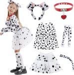 101 Dalmatian Costumes Kids, Girls Shirt Tutu Outfit