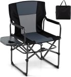 Goplus Folding Camping Chair, Heavy-Duty Director Chair