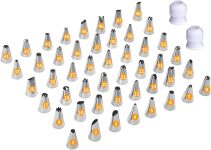 48 Pcs Cake Decorating Piping Tip Set with 2 Couplers –