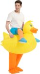 Inflatable Yellow Duck Costume Halloween Animal Party