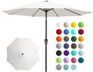 JEAREY 9FT Outdoor Patio Umbrella Outdoor Table