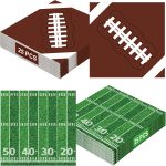 50 PCS Football Party Supplies, 6.5 Inches Football