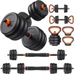 FEIERDUN Adjustable Dumbbells, 20/30/40/45/70/90lbs