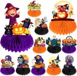 12 Pack Halloween Honeycomb Centerpieces Table