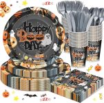 168 Pcs Happy Boo Day Birthday Decorations Halloween