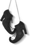 Suhine 12 Inch Large Halloween Witch Shoes Hanging