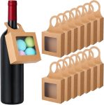 Qulkws 15 Pcs Wine Bottle Gift Boxes with Window