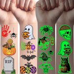 Glow In Dark Halloween Temporary Tattoos | Luminous
