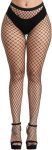 E-Laurels Womens High Waist Patterned Fishnet Tights
