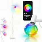 Smart Floor Lamp, LED Bulb Corner Lamp 270° Swivel Head