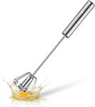 Stainless Steel Egg Whisk, Hand Push Rotary Whisk