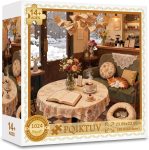 Puzzles for Adults 1024 Pieces Snowy Vintage Coffee