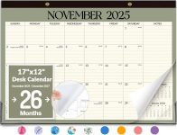 Forvencer Desk Calendar 2026, 26 Months Calendar Runs