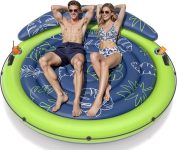 JOSEN Pool Floats Adult, Inflatable Tanning Pool -