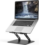 Adjustable Laptop Stand for Desk, Metal Foldable Laptop