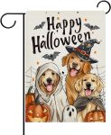 Dyrenson Happy Halloween Ghost Dogs Decorative Garden