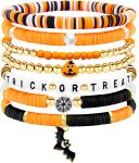 Ronglry Valentines Bracelet for Women Clay Bead