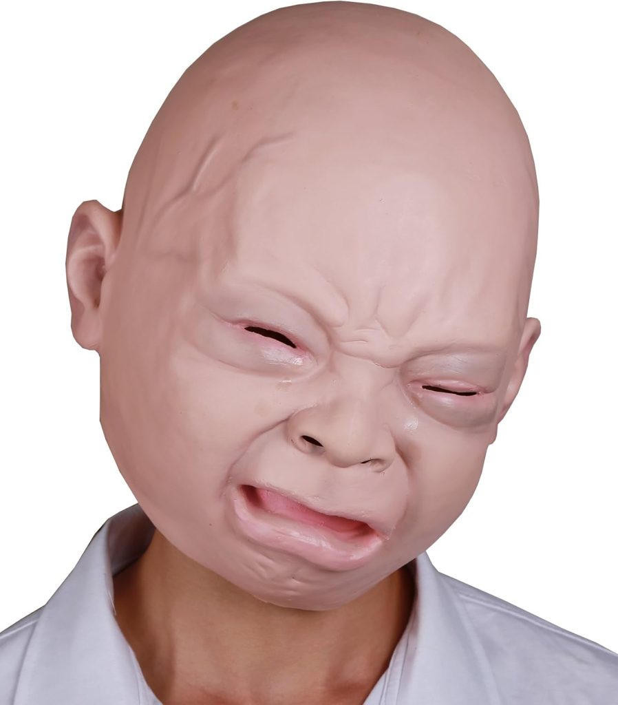 LarpGears Halloween Costume Party Baby Mask Full Head