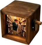 Personalized Wooden Photo Flipbook Animation Box with