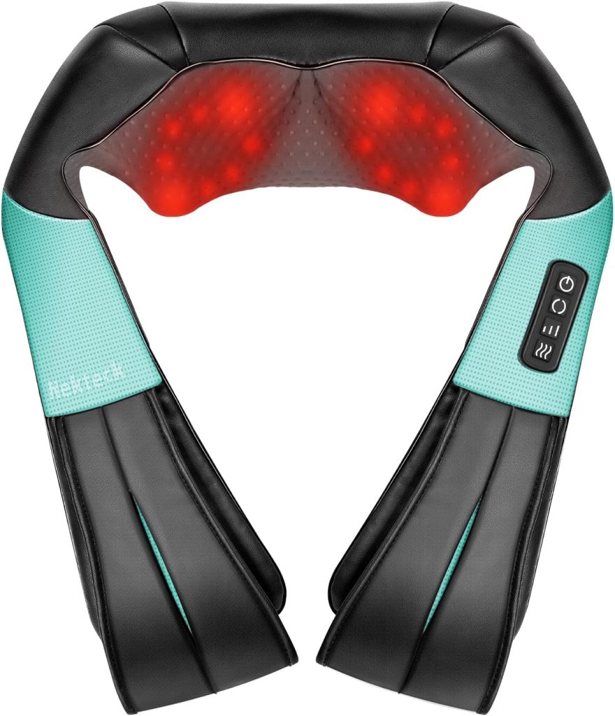 Nekteck Shiatsu Neck and Back Massager with Soothing