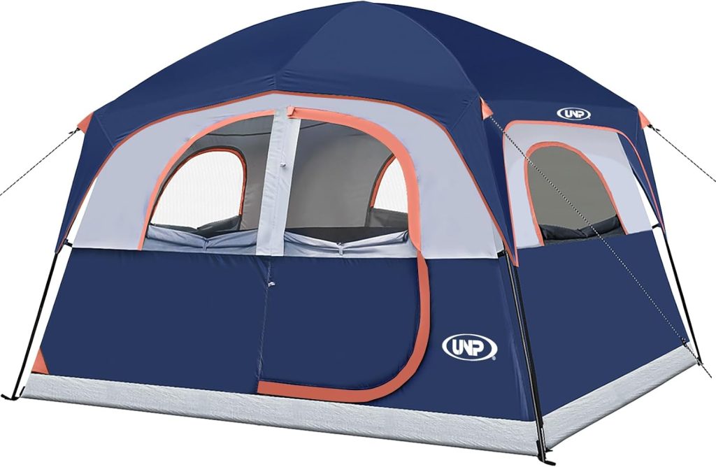 UNP Tents 6 Person Waterproof Windproof Easy