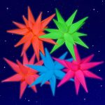 Mega-L Glow in The Dark Party Supplies, 5 Pcs Neon