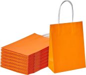 SUNCOLOR 25 Pieces 6" Mini Goodie Bags Small Orange